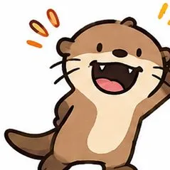 Splash the Otter, a cartoon otter waving